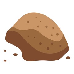 Cinnamon powder icon. Isometric of cinnamon powder vector icon for web design isolated on white background