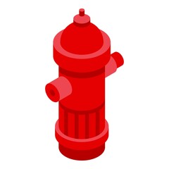 Rescuer water hydrant icon. Isometric of rescuer water hydrant vector icon for web design isolated on white background