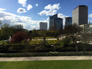 Fototapeta premium Botanical Garden of Brussels main building, Public park in Brussels Belgium