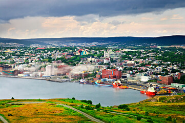 Cityscape of Saint John's from Signal Hill