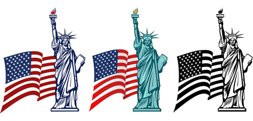Statue of Liberty. New York and American symbol. © omnipotent