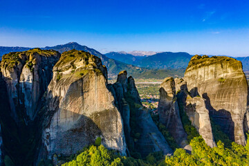 Meteora Monasteries in Greece from above | Die Meteora Klöster in Griechenland aus der Luft