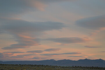 Obraz na płótnie Canvas Sunset over El Chaltén in Patagonia, Argentina