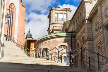 Baden-Baden: Treppen und  Blick zum Friedrichsbad