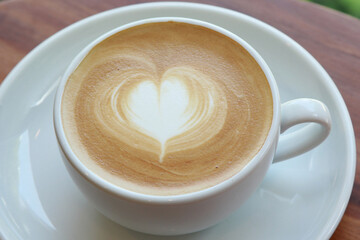 The view of the morning coffee is the morning coffee is hot Natural background in thailand