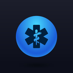 Obraz premium EMT - Button