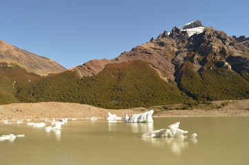 Hiking during Austral Autumn around El Chalten, Laguna de Los Tres and Fitz Roy Mountains in Patagonia, Argentina