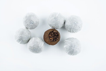 Chinese tea small green orange tea