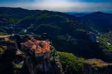 Meteora Monasteries in Greece from above | Die Meteora Klöster in Griechenland aus der Luft