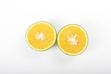 Fototapeta na wymiar orange and lemon