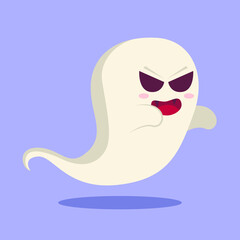 Happy Halloween Spooky Ghost Illustration