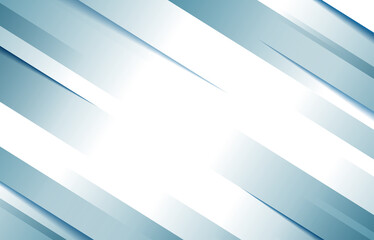 abstract white and blue gradient geometric background, oblique line and slanted squares shape overlapping, paper cut , with space in the middle. minimal, modern, elegant style background stock vector