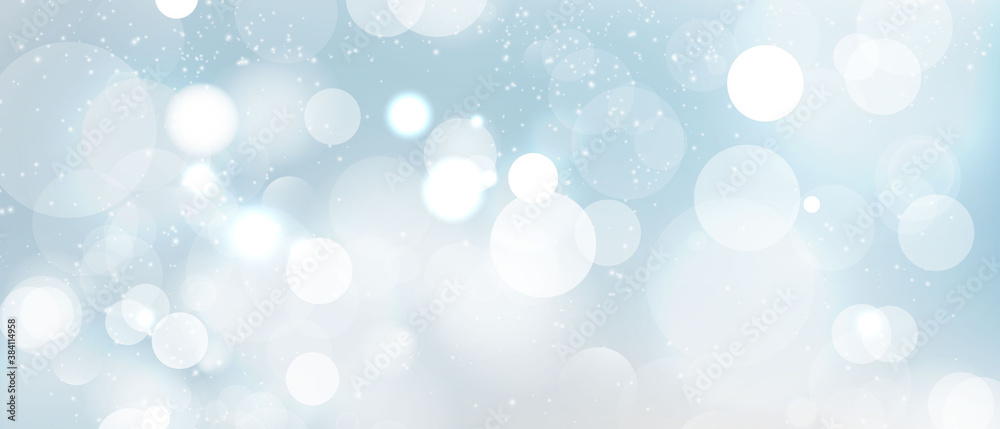 Wall mural abstract blurred light element that can be used for cover decoration bokeh background vector