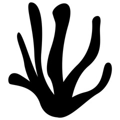 elkhorn coral underwater ecosystem icon design 