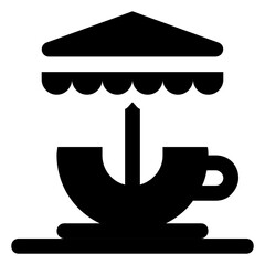 
A beach bench for amusement 
