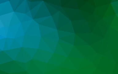 Light Blue, Green vector triangle mosaic cover.