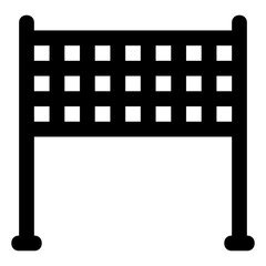 
A goal post for football and soccer 
