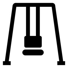 
A swing for kids at amusement park 
