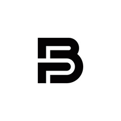 b p 5 initial logo design vector symbol graphic idea creative