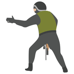 
A sling swing for kids 
