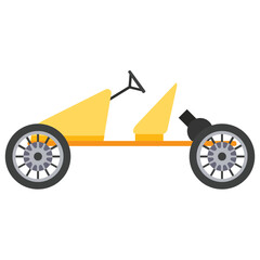 
An old times berlin four wheeled carriage for travelling 
