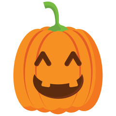 
A halloween character symbolizing unamused pumpkin 
