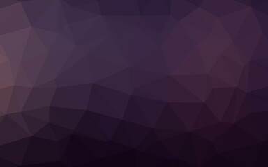 Fototapeta premium Dark Pink vector low poly cover.