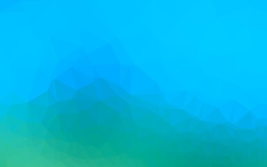 Light Blue, Green vector low poly cover.