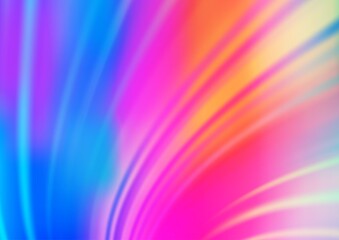 Light Multicolor, Rainbow vector blurred background.