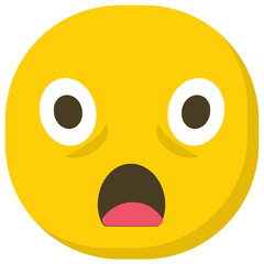 
Astonished smiley is shear surprise
