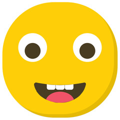 
A slightly smiling face emoticon 
