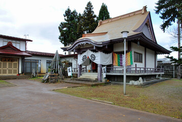 晩秋の米沢・善日山千勝院