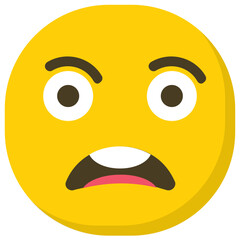 
Astonished smiley is shear surprise
