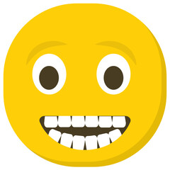 
A cute laughing emoji expressions 
