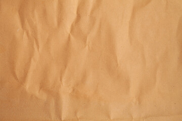 brown old background sheet of crumpled paper. empty space