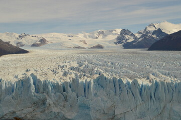 The huge and mighty Perito Moreno Glacier in Los Glaciares National Park in Patagonia, Argentina