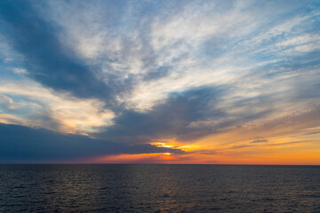 Atardecer desde el Ferry Formentera-Ibiza 