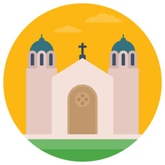 
Religious building for worship, church
