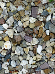 brutal texture of gravel made of stones of different colors