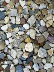 brutal texture of gravel made of stones of different colors
