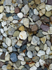 brutal texture of gravel made of stones of different colors