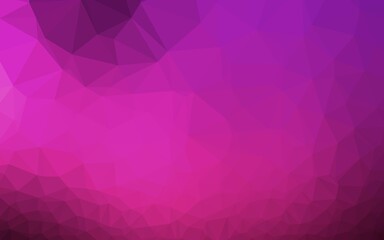 Fototapeta premium Dark Pink vector blurry triangle template.