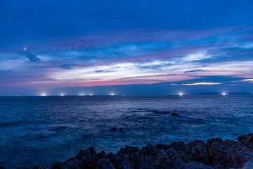 Fototapeta premium sunset over the sea