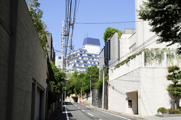 渋谷区鉢山町の住宅街