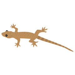 Naklejka premium A flat icon design of a lizard 