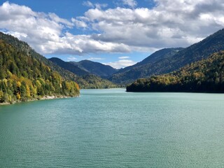 Sylvenstein Dam is an earthen embankment dam in the Isar valley, in the alpine part of Upper...