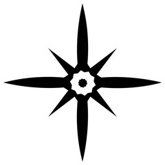 
A sparkling star glyph icon vector 
