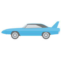 
Cabriolet car vector icon in flat design 
