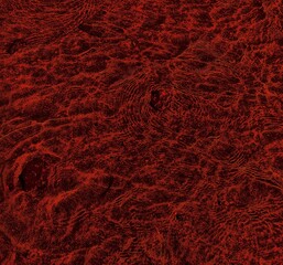 red background with bubbles