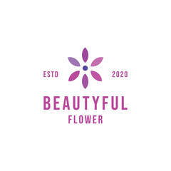 Beauty Flower Logo design Vector
